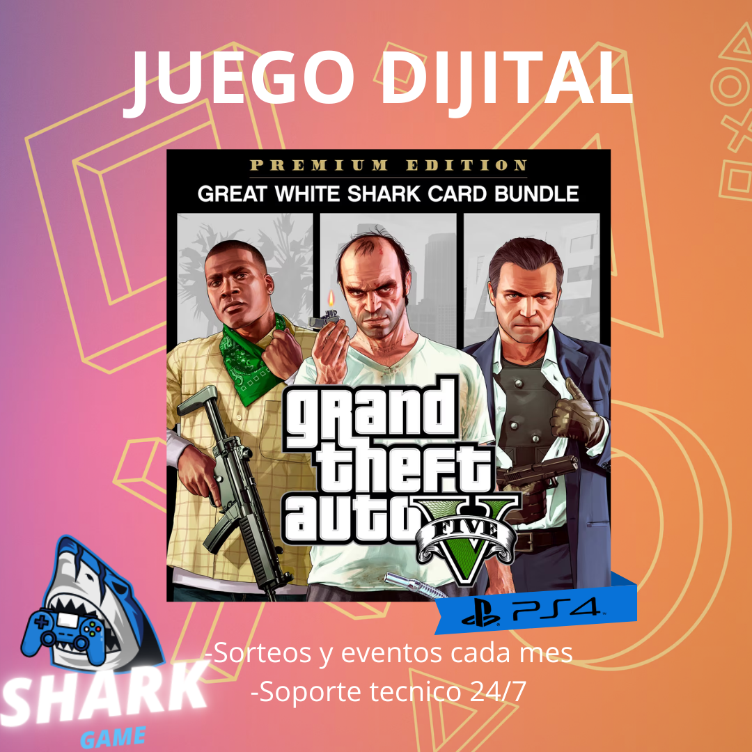 Grand Theft Auto V: Edición Premium y tarjeta Gran tiburón blanco